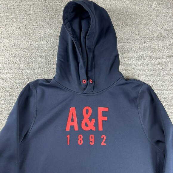 Abercrombie and Fitch Active Hoodie Blue Red Men’s Size Large - Picture 2 of 7